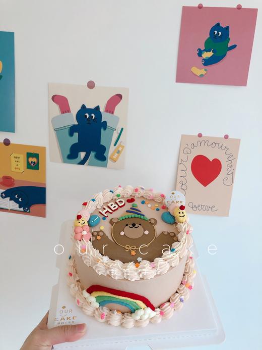 彩虹熊复古蛋糕-低糖处理无添加 商品图1