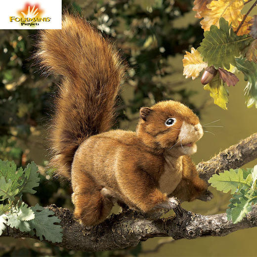 Folkmanis Puppets松鼠玩具/2880玩偶毛绒玩具礼物 商品图1