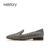 westory女鞋2021年春季新款细钻圆头一脚蹬低跟奶奶鞋S21AM53461 商品缩略图1