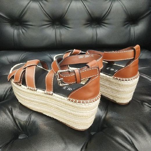 LFGJ 10501 中性复古松糕厚底凉鞋 商品图11