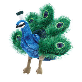 Folkmanis Puppets小孔雀玩具/2834玩偶毛绒玩具礼物