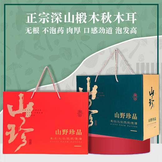 正宗桩寨黑木耳 玉木耳 小碗耳干货250g*2 一级无根秋木耳长白山野生特产礼盒 商品图0