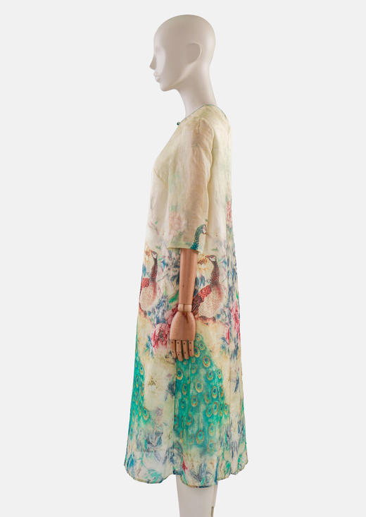 丝麻新国风连衣裙 商品图2