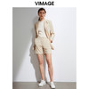 VIMAGE纬漫纪夏季新款时尚宽松显瘦直筒简约薄款西装外套女VA2103111 商品缩略图1