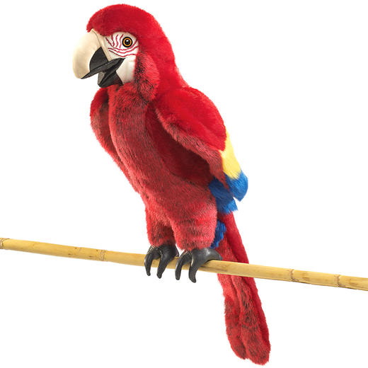 Folkmanis Puppets 金刚鹦鹉玩具/2362玩偶毛绒玩具礼物 商品图1