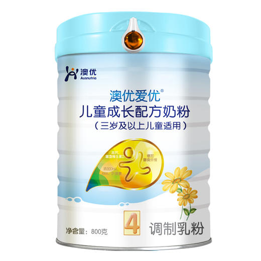 澳优（Ausnutria）金装爱优优选 儿童成长配方奶粉 4段（3-7岁适用）800g【澳优】 商品图0