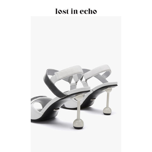 【下架】lost in echo 设计师春夏新款 双球跟魔术贴运动高跟凉鞋 商品图2