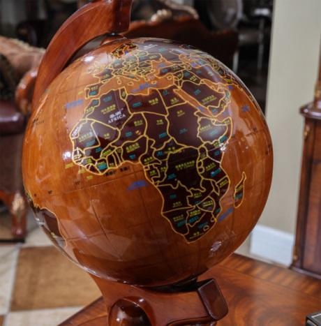 300＃台式实木地球仪 商品图1