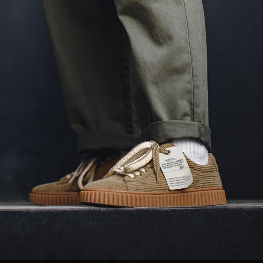 【秒杀】复古灯芯绒低帮板鞋男士潮流百搭休闲布鞋潮鞋子 商品图0