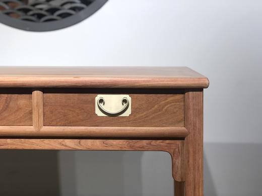 红桥红  家具严选  缅甸花梨（大果紫檀）  【138三抽刀牙小书桌 两件套】 商品图6