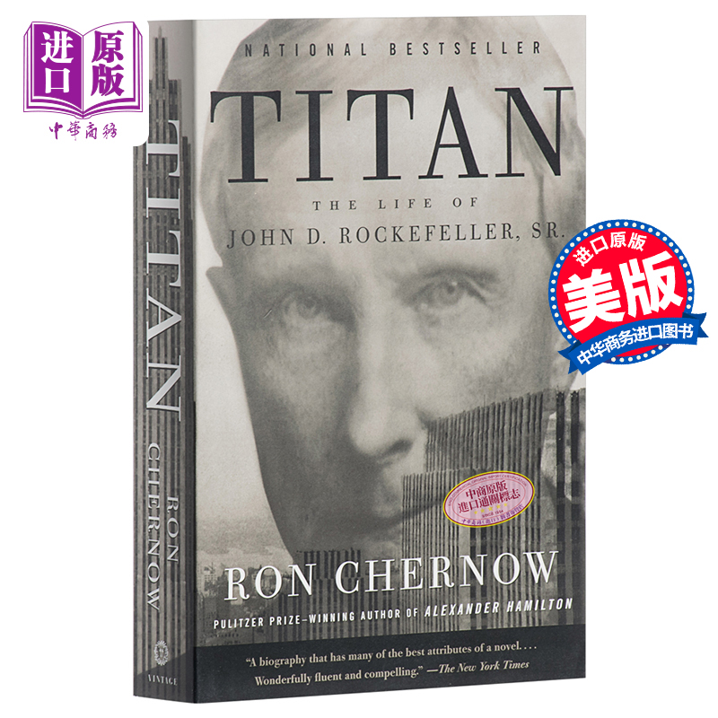 【中商原版】工商巨子：洛克菲勒传 英文原版 Titan The Life of John D. Rockefeller
