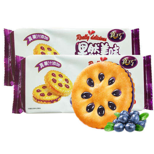真巧果然美味果酱饼干140g