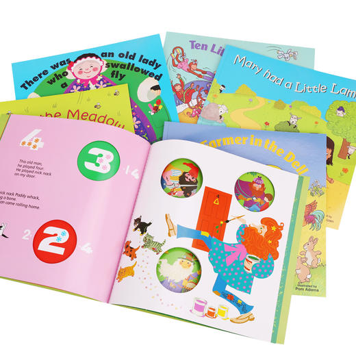 【小彼恩出品】【点读版】Child's Play 儿歌洞洞书绿盒/蓝盒9册 小花生网 商品图4