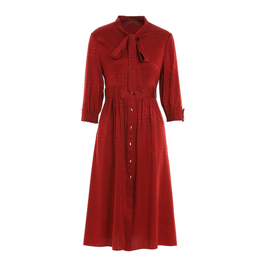 乔万尼新款修身收腰连衣裙高端真丝桑蚕丝EI2E766 商品图4