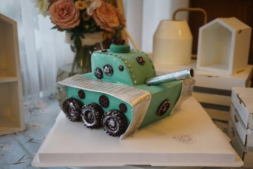 坦克半翻糖蛋糕 商品图7