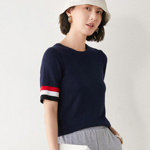 【法式高质感】丝光棉针织短袖  梦幻舒适 细腻触感 一触倾心 商品图2