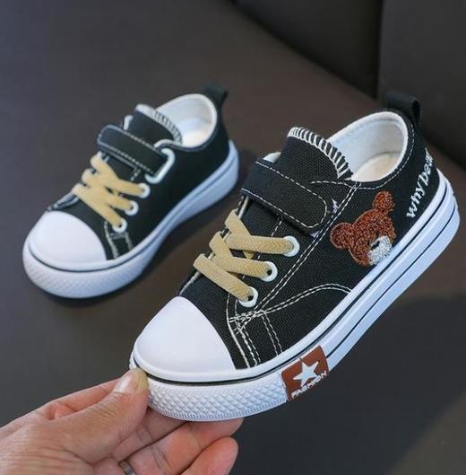 【童鞋】*儿童低帮帆布鞋男童鞋子女童单鞋休闲学生鞋板鞋百搭 商品图0