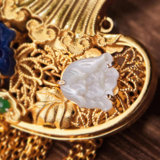 「紫元香事」·花丝荷包香囊首饰 | 宫廷技艺、古法制香，诠释东方女人美【鎏金款、鎏金款组合香片下单20天后发货】 商品图5