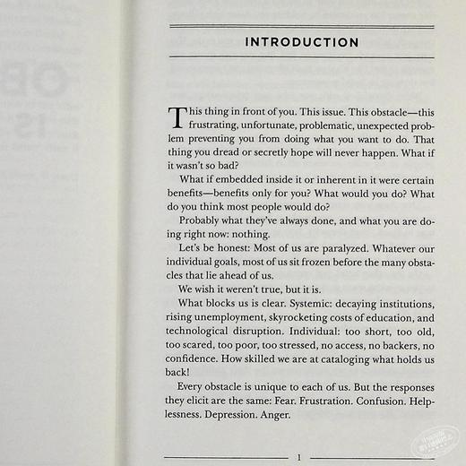 【中商原版】The Obstacle is the Way 英文原版 障碍即道路:将逆境转化为优势的古老艺术 Ryan Holiday 商品图5