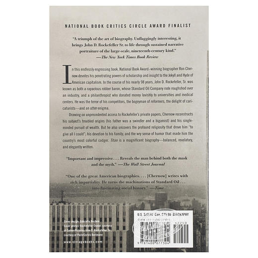 【中商原版】工商巨子：洛克菲勒传 英文原版 Titan The Life of John D. Rockefeller 商品图3