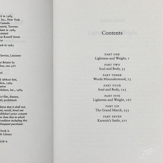 【中商原版】米兰昆德拉 不能承受的生命之轻 英文版 英文原版 小说 书 The Unbearable Lightness of Being Milan Kundera 商品图6