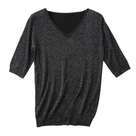 【bling bling~爱不释手】冰丝五分袖 视觉上轻盈舒适 隐隐闪烁 洋溢青春气息 商品图8