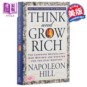 【中商原版】思考致富 英文原版 Think and Grow Rich 拿破仑希尔 经典励志 毛边书