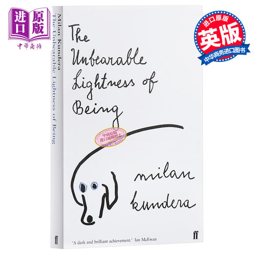 【中商原版】米兰昆德拉 不能承受的生命之轻 英文版 英文原版 小说 书 The Unbearable Lightness of Being Milan Kundera 商品图1