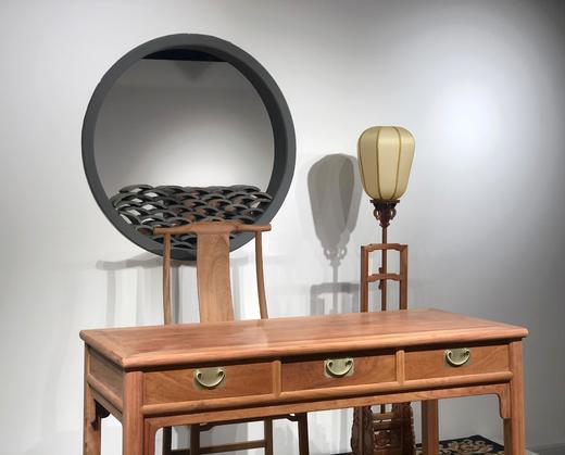 红桥红  家具严选  缅甸花梨（大果紫檀）  【138三抽刀牙小书桌 两件套】 商品图8