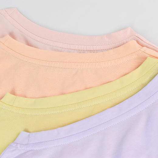 【秒杀品 不退不换】皇家丽美棉质面料柔软舒适弹力女款糖果色薄款宽松短袖T恤SZ2633 商品图3