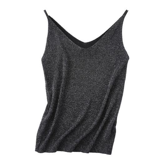 【自带高级感】冰丝针织吊带背心 上身轻松突显美感 温柔高雅 有颜值、有气质 商品图4