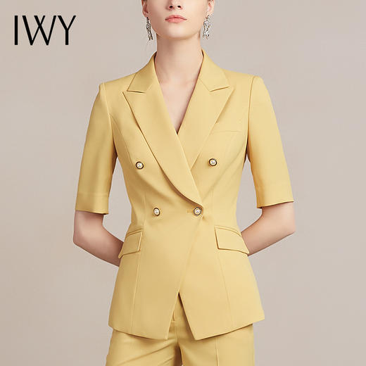 IWY/黄色西装套装女职业礼仪服霸气工作服美业服装原创职位212016C1+P6 商品图4
