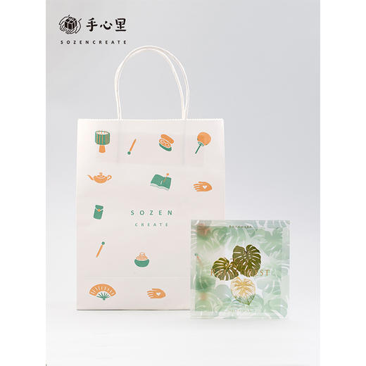 手心里龟背竹书签 商品图1