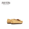 西村名物2021春新款流速真皮软底女鞋一脚蹬浅口平跟乐福鞋T21AM14691 商品缩略图2