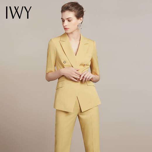 IWY/黄色西装套装女职业礼仪服霸气工作服美业服装原创职位212016C1+P6 商品图1