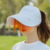 新款爆款网红女神同款防晒帽子面罩夏天遮脸防紫外线空顶太阳帽遮阳帽大檐帽电动车骑车七夕情人节 商品缩略图1
