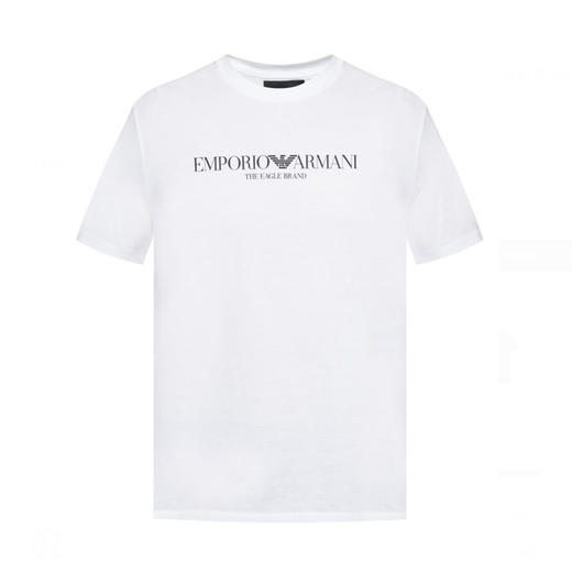 ARMANI 阿玛尼 男士圆领短T恤 白色 8N1T61 1J00Z 0100 商品图0