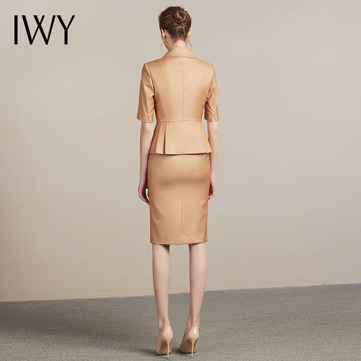 IWY/卡其职业女裙女西服时尚潮流团体团队正式气质港味西服212018C1+S1 商品图3