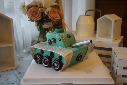 坦克半翻糖蛋糕 商品图6