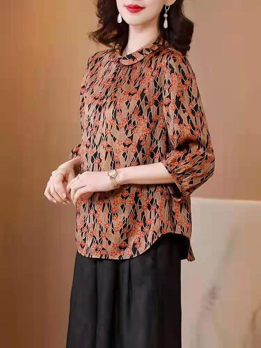 诺林兰，香云纱宽松韩范小上衣 商品图0