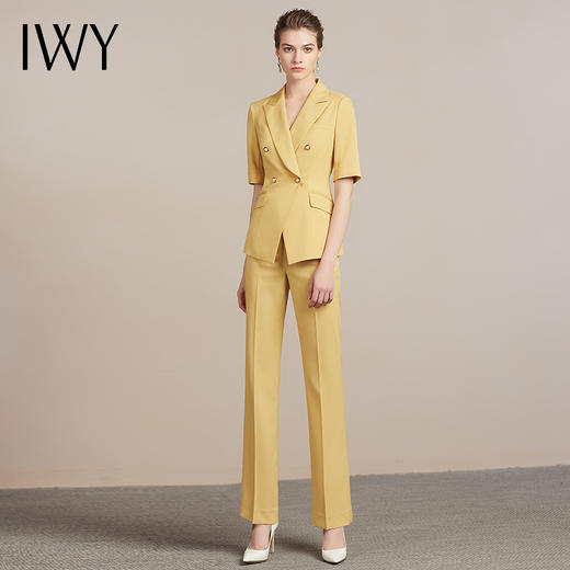IWY/黄色西装套装女职业礼仪服霸气工作服美业服装原创职位212016C1+P6 商品图2