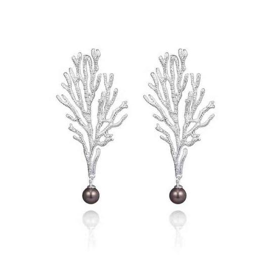 【Lens推荐】海之森林 耳饰 金银 商品图1