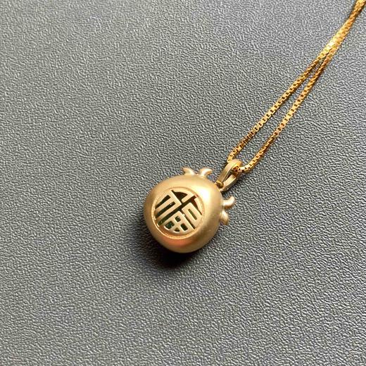 高冰种阳绿翡翠蛋面抱抱牛18k黄金钻石镶嵌 商品图7