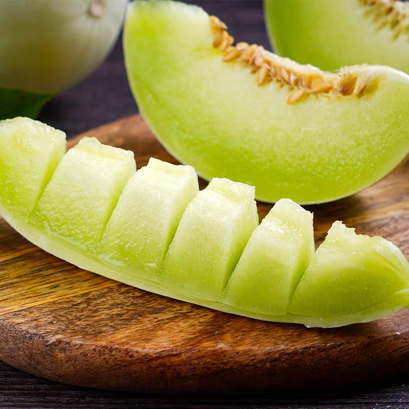 山东【玉菇甜瓜】冰激凌甜瓜 皮薄肉厚 软糯水润香甜 细嫩可口！【京东/顺丰发货】