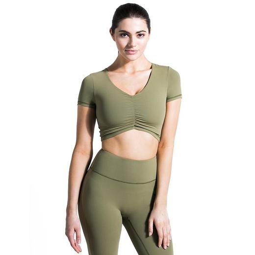 AUMNIE 褶皱裸感露脐T恤 / RUCHED NUDE TEE 商品图3