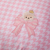 利路米2021夏季新款粉色千鸟格浪漫可爱公主粉天丝绣花四件套 商品缩略图2