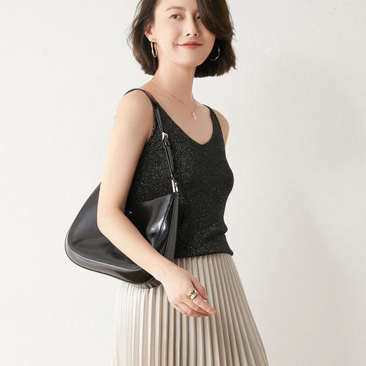【自带高级感】冰丝针织吊带背心 上身轻松突显美感 温柔高雅 有颜值、有气质 商品图2