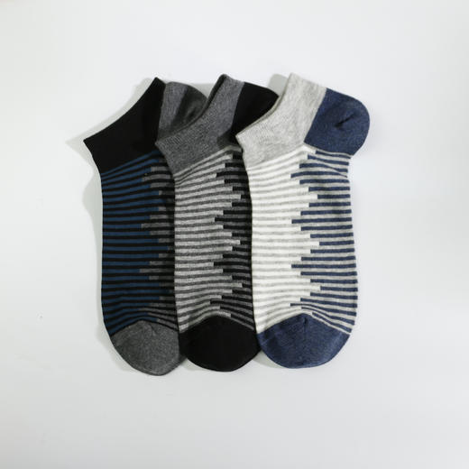 男丨男士夏季新款短筒袜精梳棉袜精品短袜夏季薄袜男袜【2双装 6双6折 2111302 】 商品图0