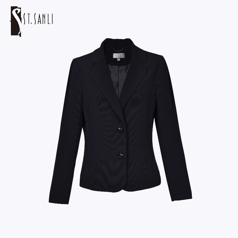 圣三利黑色西装SL0812367