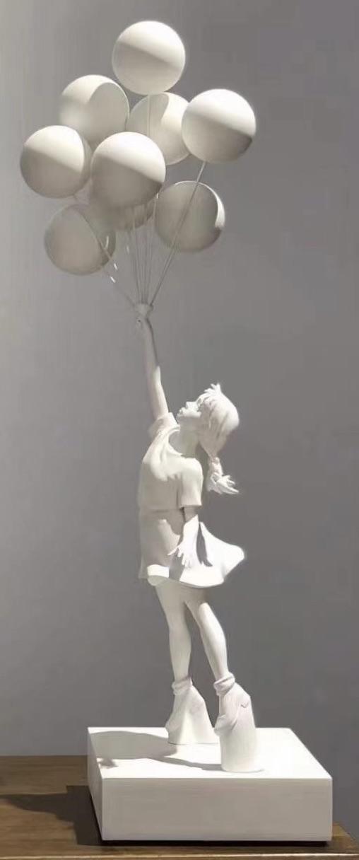 气球女孩-白色磨砂版 商品图0